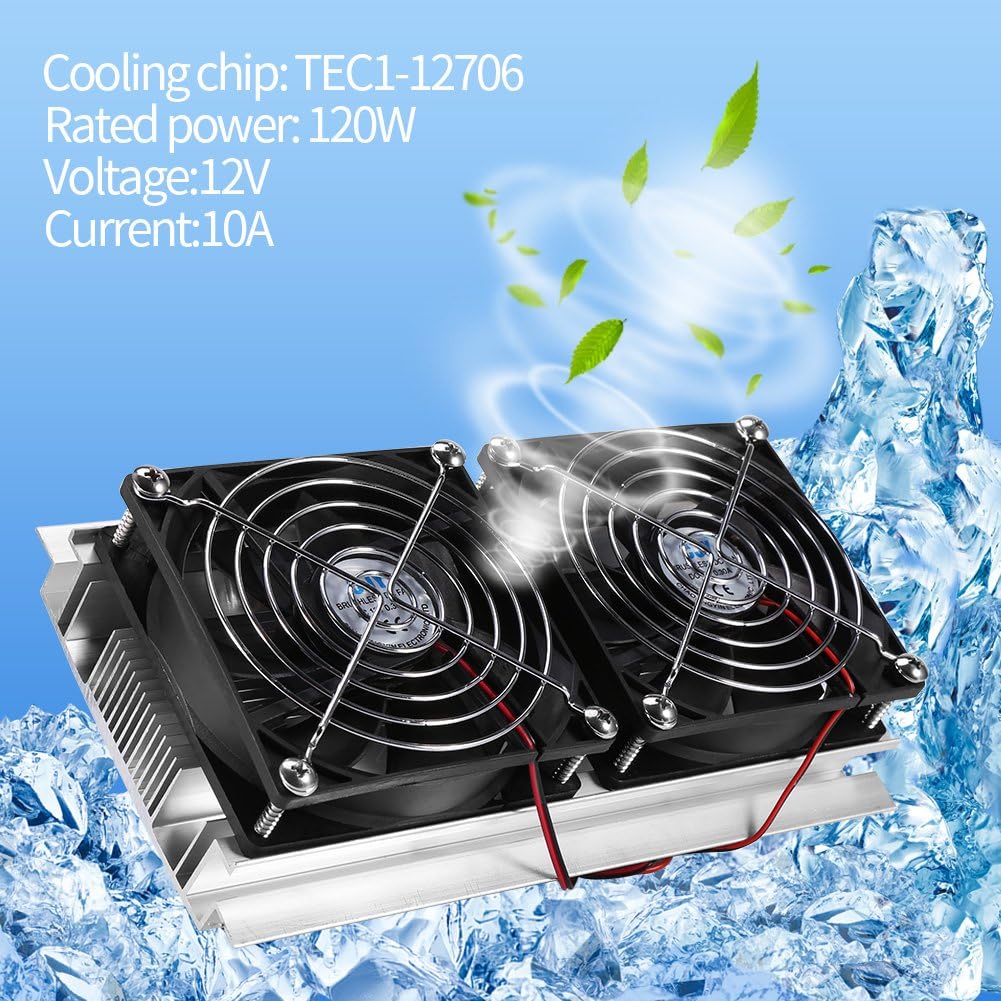 12 V Halbleiter-Kühlmodul, Doppelkern-Kühlung, thermoelektrisch, Peltier-System, Halbleiter-System,