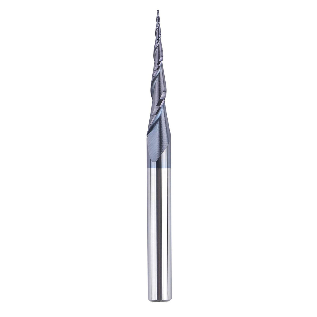 SpeTool Kugelkopffräser 6mm Schaft VHM Konische Fräser CNC 2 Flöten 0,25 mm Radius Schaftfräser mit