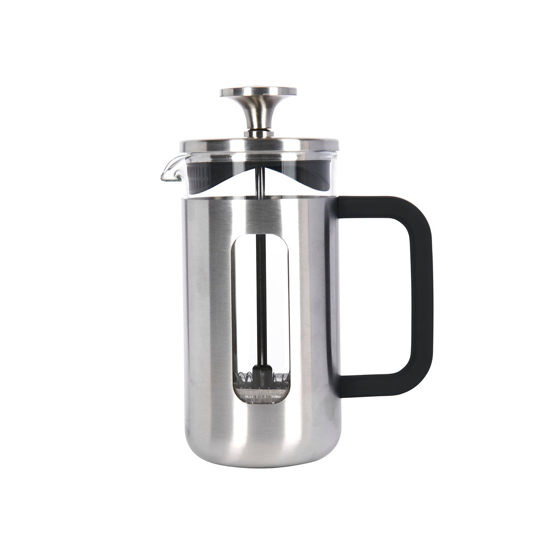La Cafetière Pisa Kaffeebereiter aus Edelstahl, für 3 Tassen, silberfarben, in Geschenkverpackung, S