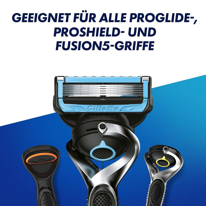 Gillette ProShield Chill Rasierklingen für Rasierer, 4 Ersatzklingen für Nassrasierer Herren mit 5-f