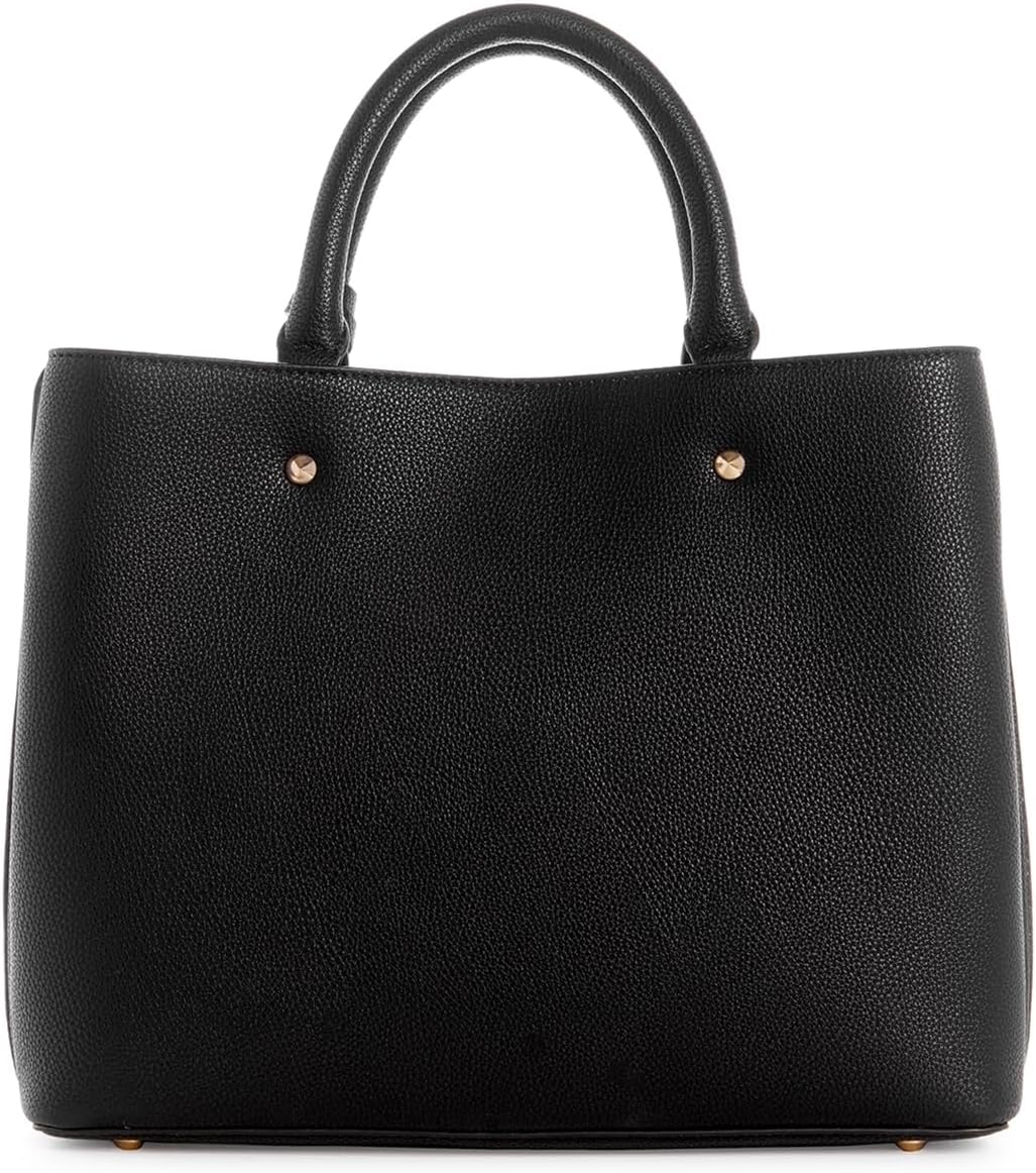GUESS Damen Meridian Girlfriend Satchel Ranzen, Griffe Oben, Schwarz Einheitsgrösse, Einheitsgrösse