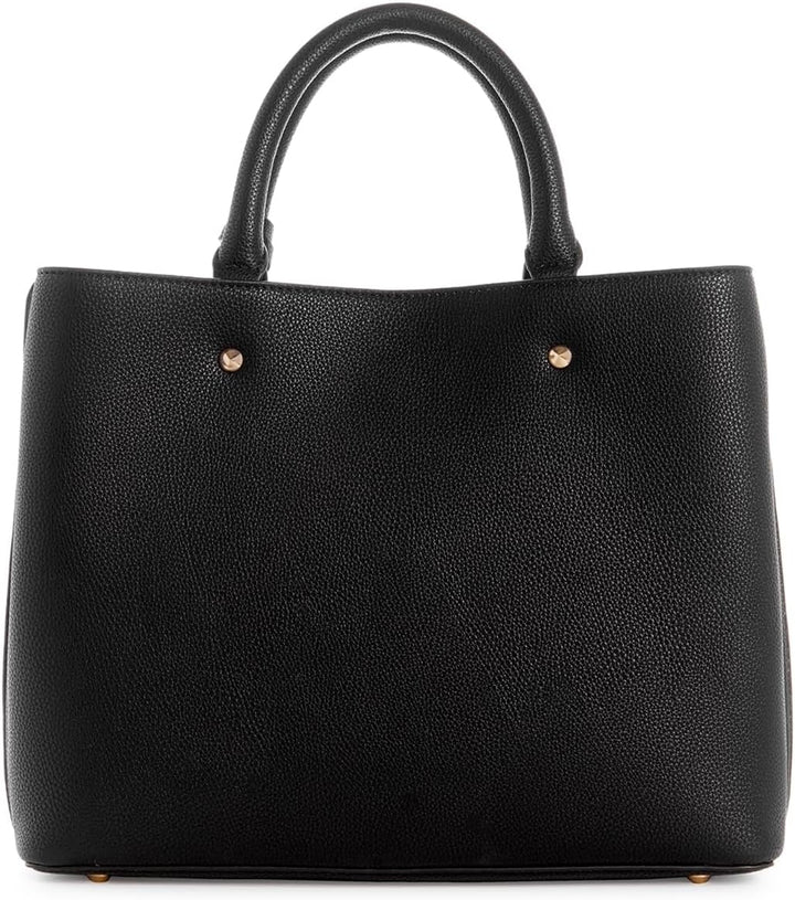 GUESS Damen Meridian Girlfriend Satchel Ranzen, Griffe Oben, Schwarz Einheitsgrösse, Einheitsgrösse