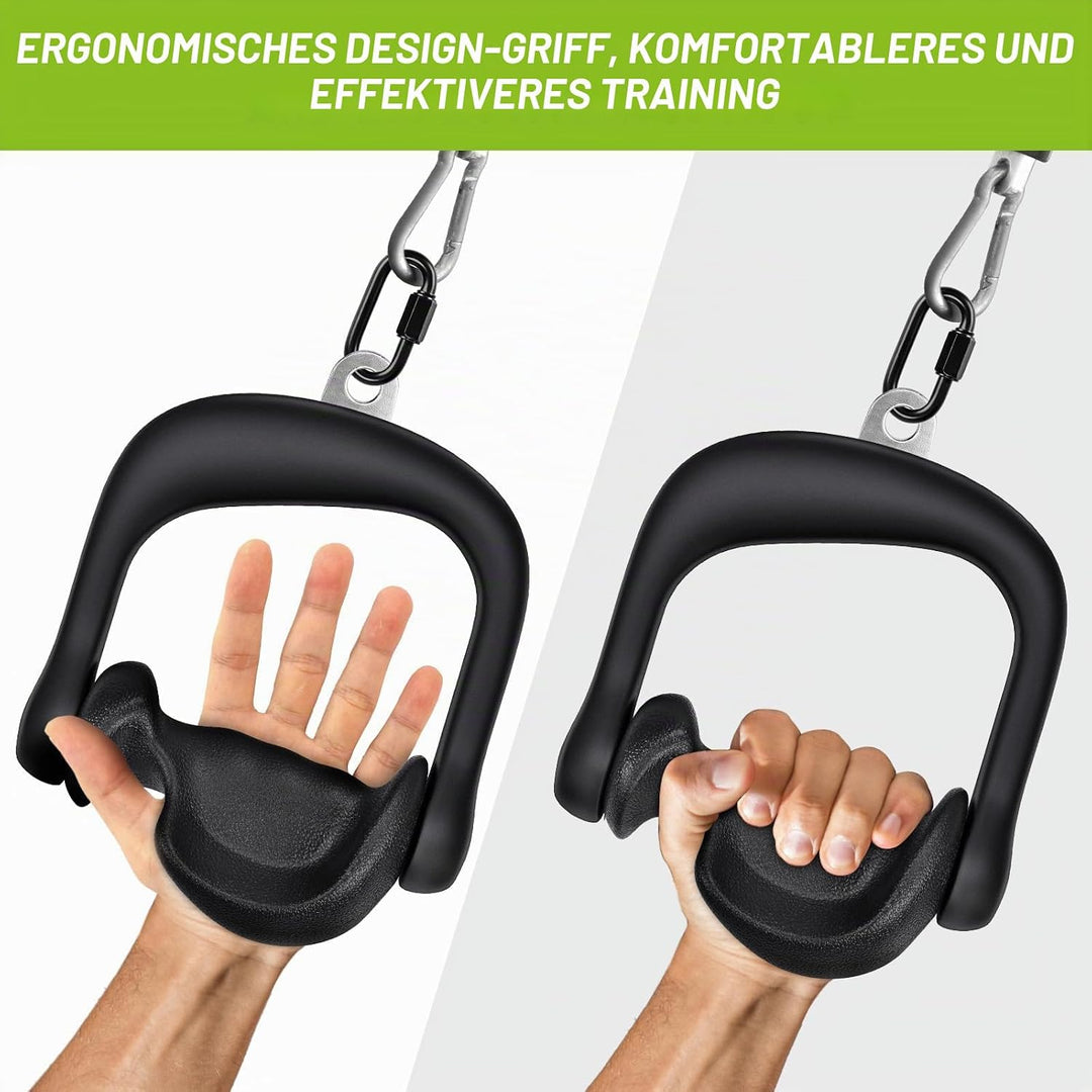 BeneLabel Kabelzug Griff, Latzug Handriff Triceps 2er Fitness Seilzug Einhandgriff Ergonomische Gym