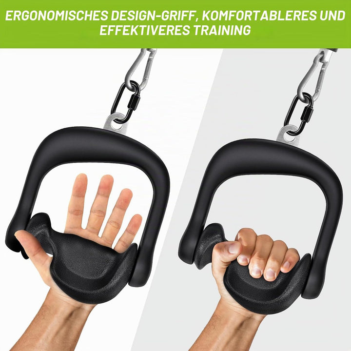 BeneLabel Kabelzug Griff, Latzug Handriff Triceps 2er Fitness Seilzug Einhandgriff Ergonomische Gym