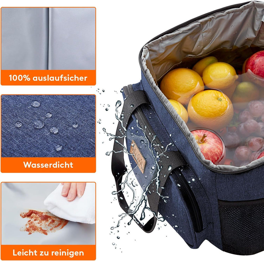 Lifewit Kühltasche 15L, Lunch Tasche Faltbar, Lunch Bag für Herren und Damen, Isolierte Tasche mit R