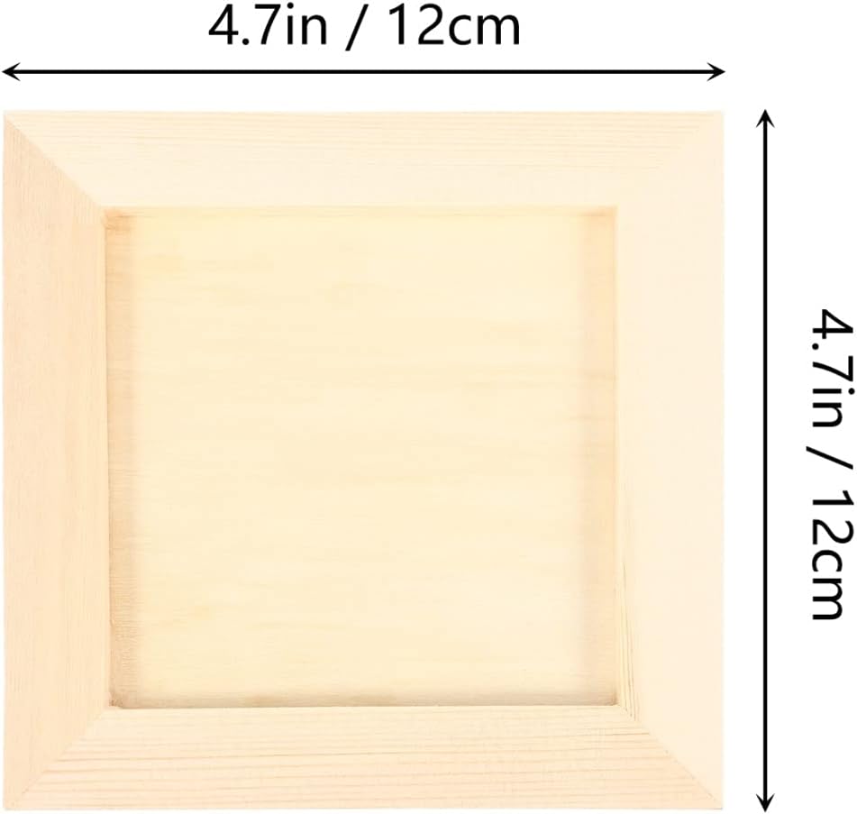 NUOBESTY Rustikale Bilderrahmen 18 STK Unlackiertes Holz Unlackiertes Holz Bilderrahmen DIY Holz Bil