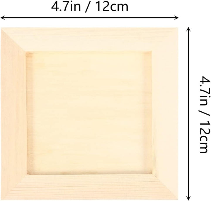 NUOBESTY Rustikale Bilderrahmen 18 STK Unlackiertes Holz Unlackiertes Holz Bilderrahmen DIY Holz Bil