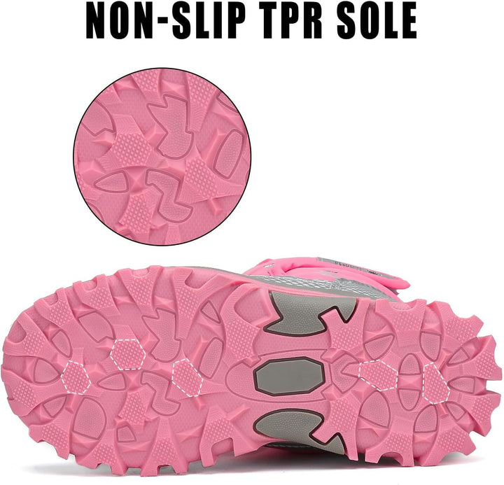 Mishansha Kinder Winterstiefel Jungen Schneestiefel Mädchen Warm Gefütterte Rutschfeste Winter Snowb