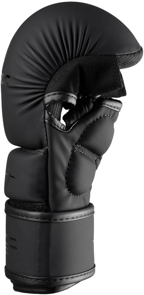 CEEROC MMA Sparring Handschuhe Mato, Schwarz/schwarz hochwertiges Kunstleder L-XL, L-XL