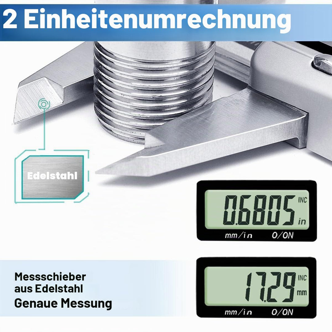Kynup IP67 Wasserdichter Messschieber Digital, 150mm Schieblehre mit Absoluten Origin, Schieblehre D