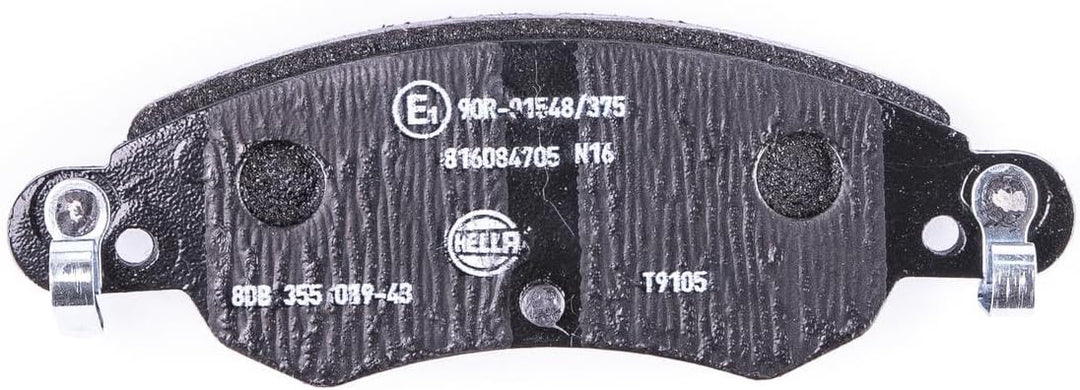 HELLA PAGID 8DB 355 019-431 Bremsbelagsatz - T9105 - Dicke/Stärke: 17.5mm - Bremssystem: Bosch - ink