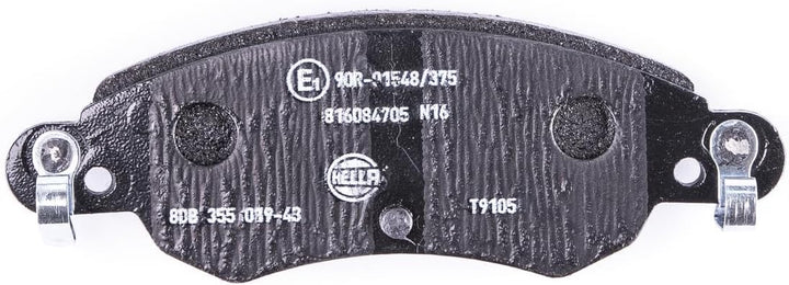 HELLA PAGID 8DB 355 019-431 Bremsbelagsatz - T9105 - Dicke/Stärke: 17.5mm - Bremssystem: Bosch - ink