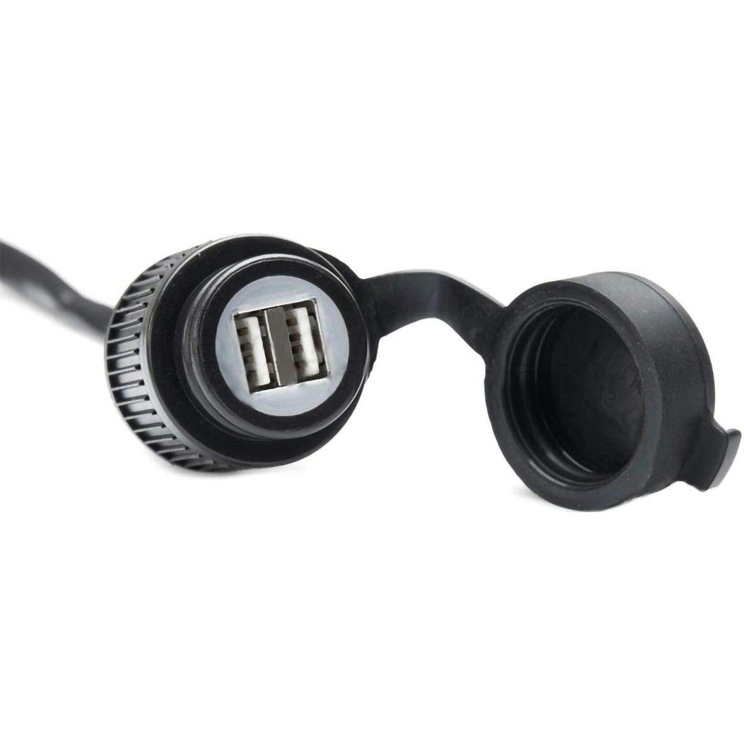 SW-MOTECH USB-Doppel-Ladebuchse mit Kabelbaum 2.000 mA. 12 V