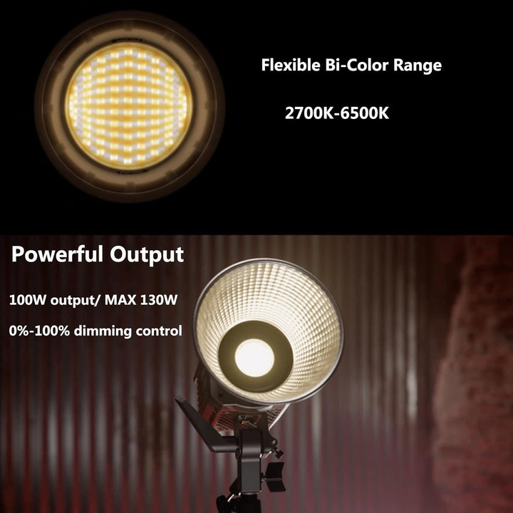 Aputure Amaran 100X LED-Videoleuchte 130 W Bi-Color 2700 K-6500 K App-Steuerung mit Bowens-Halterung