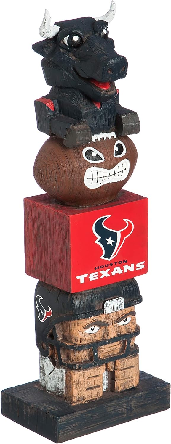 Team Sports America NFL Unisex NFL Tiki Totem Houston Texans 41 cm Houston Texans, Houston Texans 41