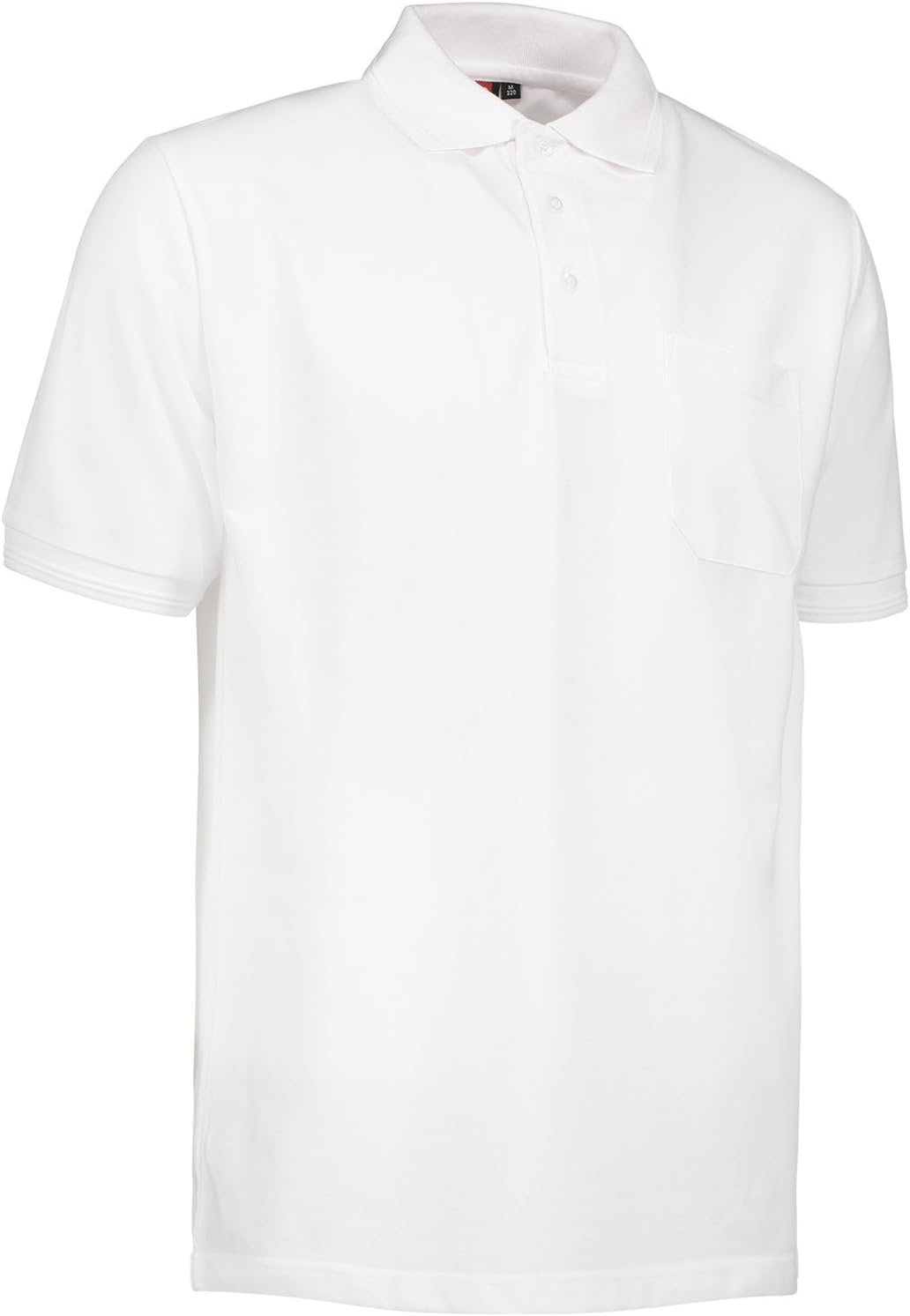 Pionier 41072-5XL Poloshirt "320 Pro Wear" mit Tasche Grösse in Weiss, 5XL