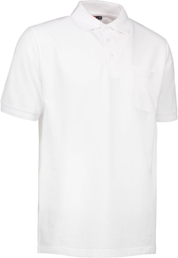 Pionier 41072-5XL Poloshirt "320 Pro Wear" mit Tasche Grösse in Weiss, 5XL