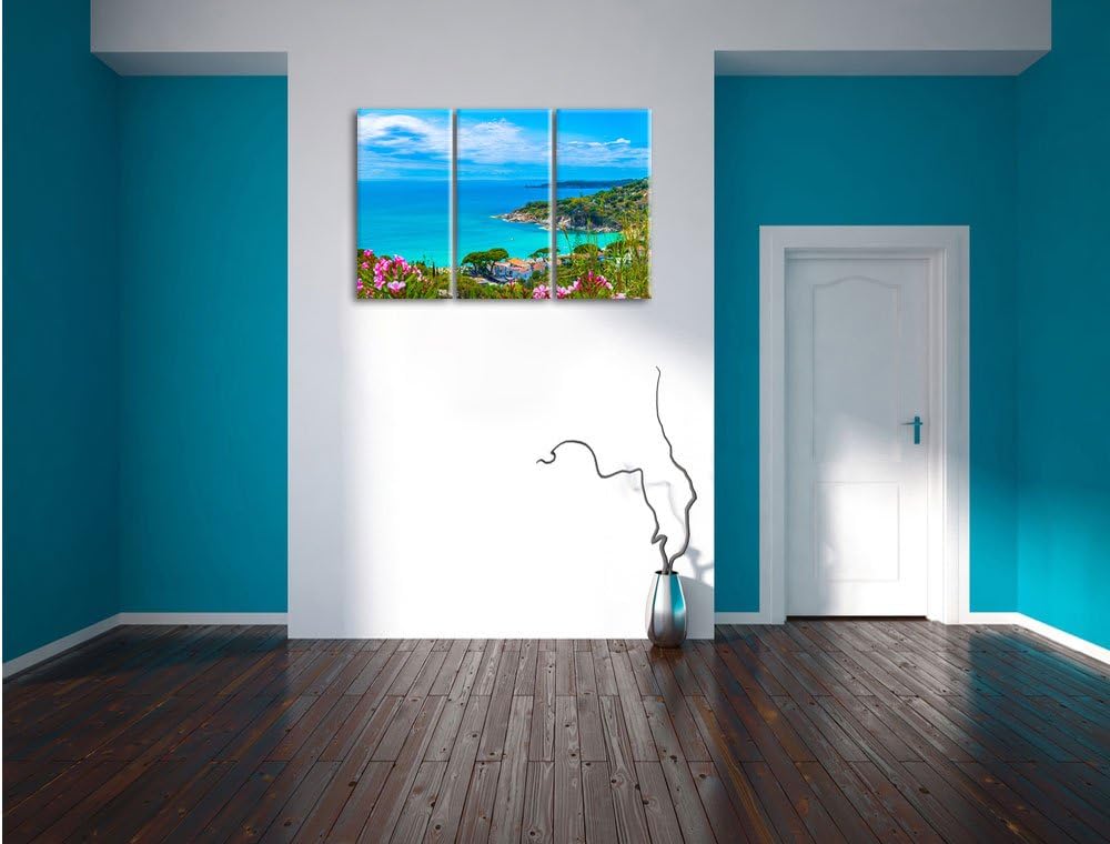 Pixxprint Panorama an der Toskana als Leinwandbild/Grösse: 3Teilig (120x80) / Wandbild/Kunstdruck/fe