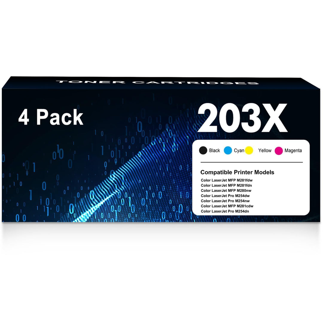 203X 203A M281fdw Toner Kompatibel f ü r HP 203X 203A Toner Set f ü r r HP Color LaserJet Pro MFP M2