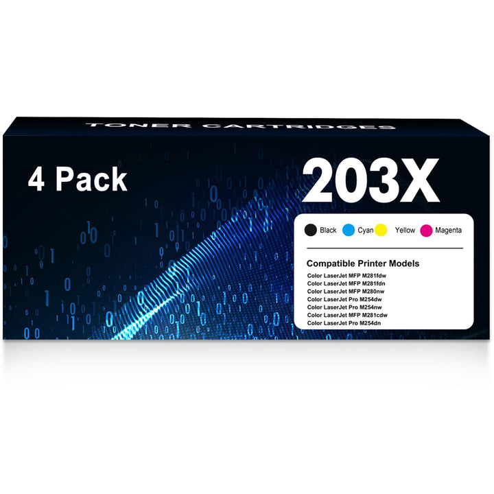 203X 203A M281fdw Toner Kompatibel f ü r HP 203X 203A Toner Set f ü r r HP Color LaserJet Pro MFP M2