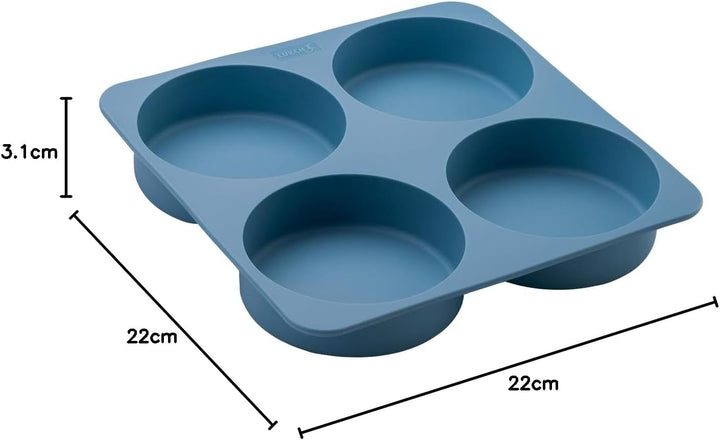 Lurch Flexi Starter Burger Bun Silikonbackform – Perfekte Burger Buns selbst backen, Burger Bun