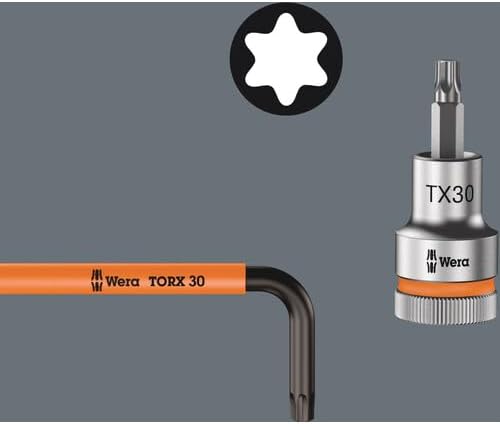 Wera 05024476001 967 SXL TORX® HF Winkelschlüssel Multicolour mit Haltefunktion, lang, TX 25 x 154 m