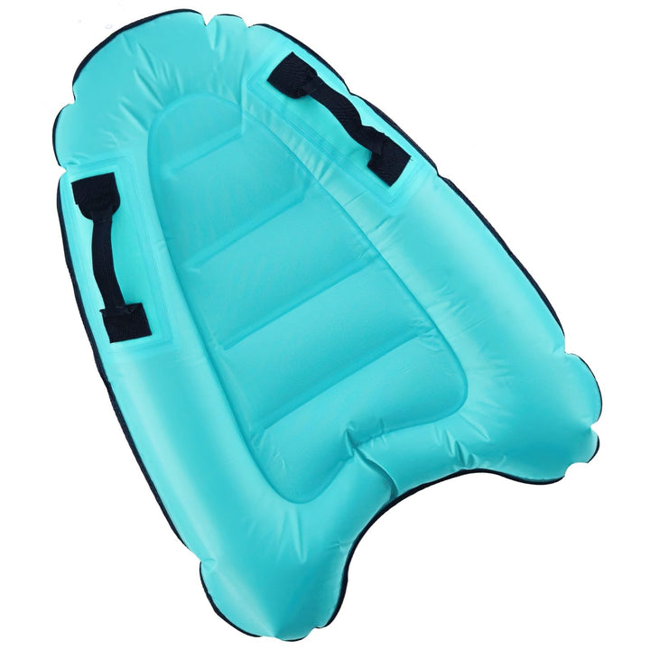 Aufblasbares Bodyboard, Shyllin Bodyboard mit Griffen, Surfbrett Aufblasbar, Mini Luftmatratze, Schw