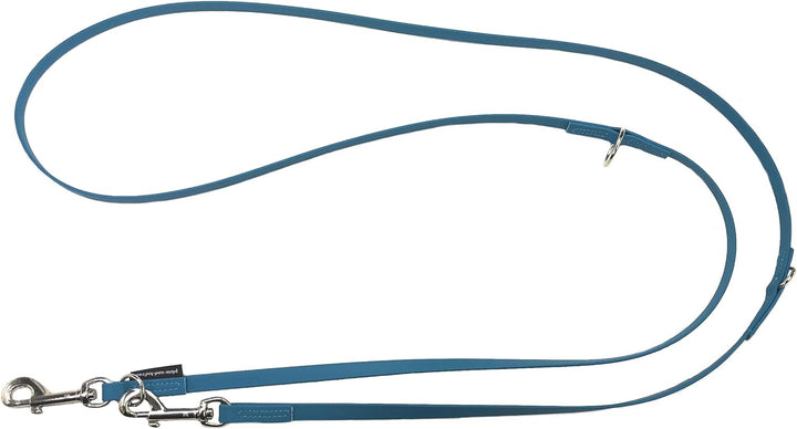 Biothane Hundeleine kleine Hunde/grosse Hunde verstellbar 2m / 2,40m / 2,80m / 3,50m / 5m SILBERNER