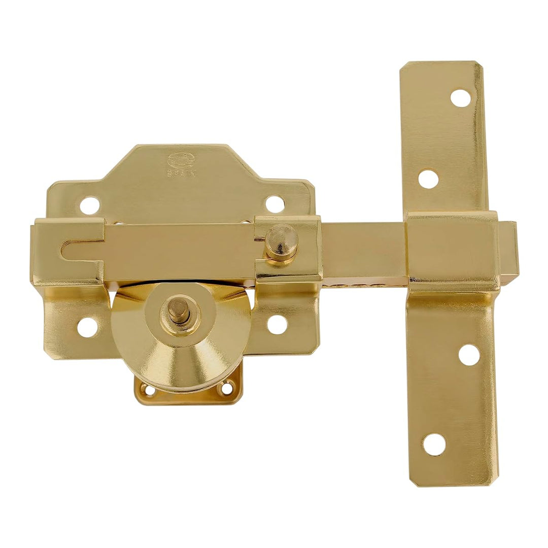 AMIG - Riegel für Türen von hoher Sicherheit, poliertes Finish in Goldfarbe, runder Zylinder von 50 