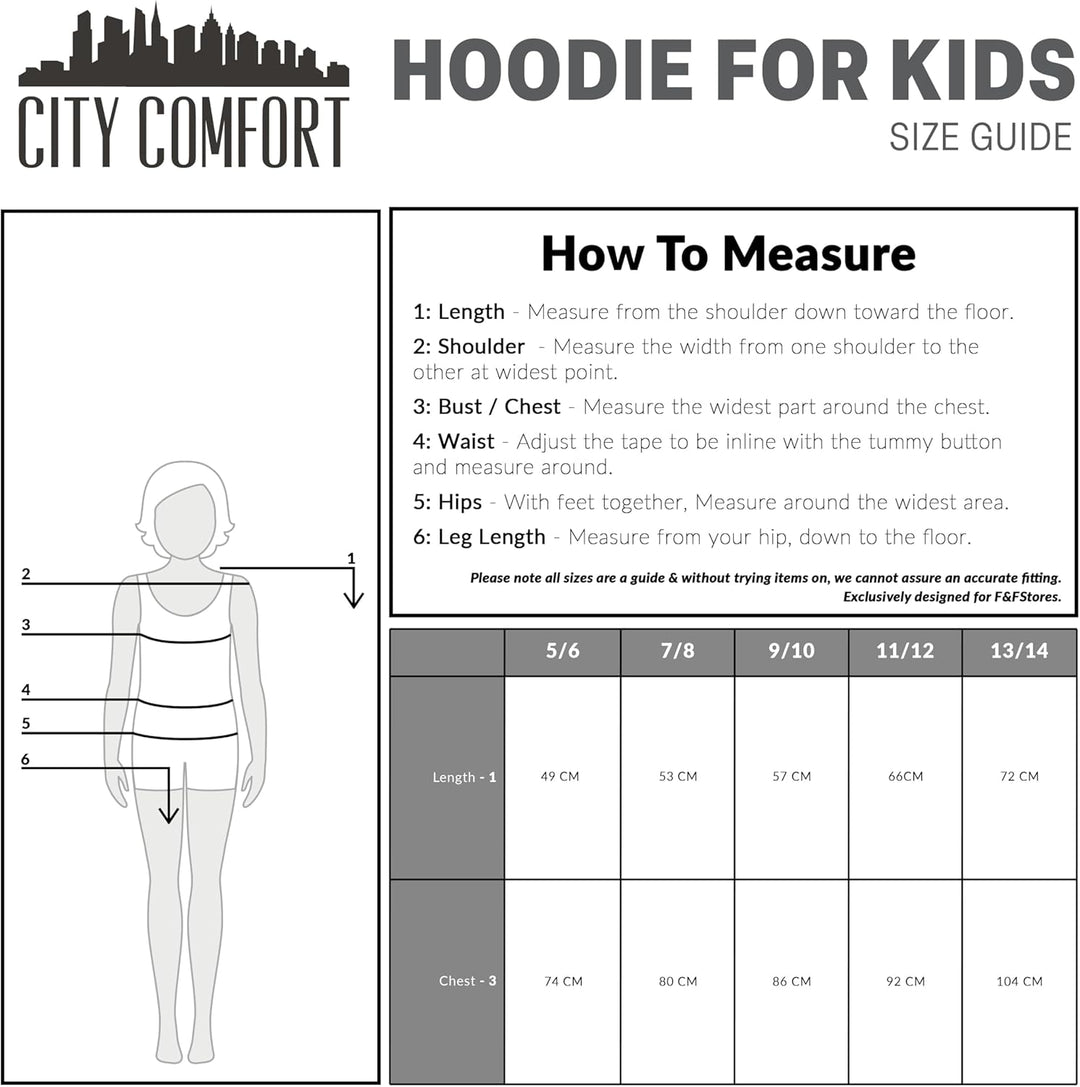 CityComfort Pullover Mädchen mit Fleece-Futter und Kapuze, Fleecejacke Kinder Mädchen Zipper Hoodie