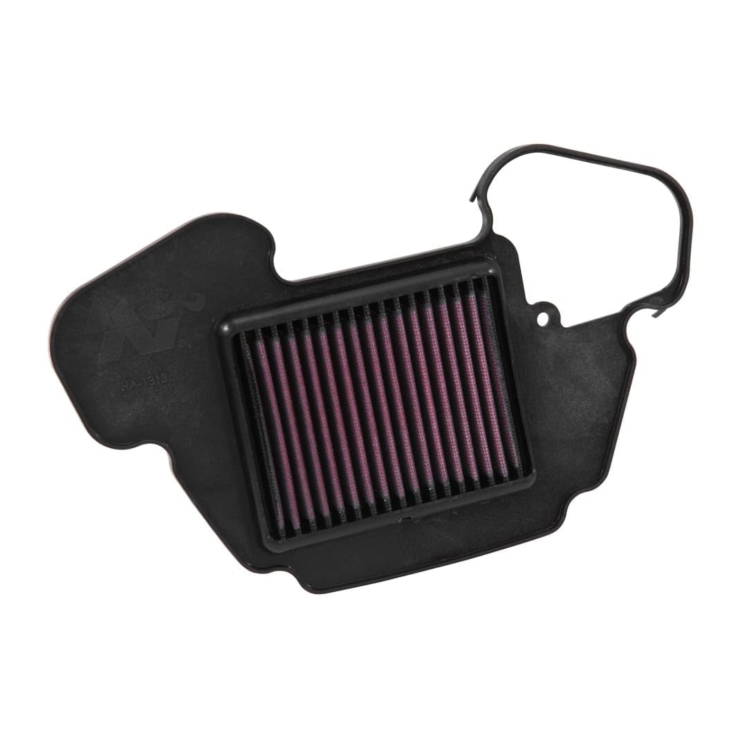 K&N HA-1313 Motorrad Tauschluftfilter, Rot