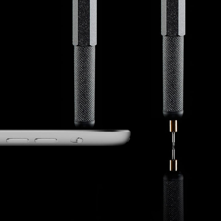 rOtring 800+ Druckbleistift mit Stylus für Touchscreen | 0,5 mm | schwarzer Schaft Mattschwarz 0,5 m