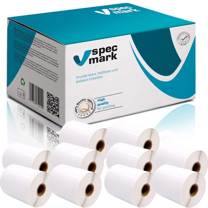 specmark 10 Etiketten-Rollen kompatibel mit DYMO S0904980 104mm x 159mm S0904980 220 Stück kompatibe
