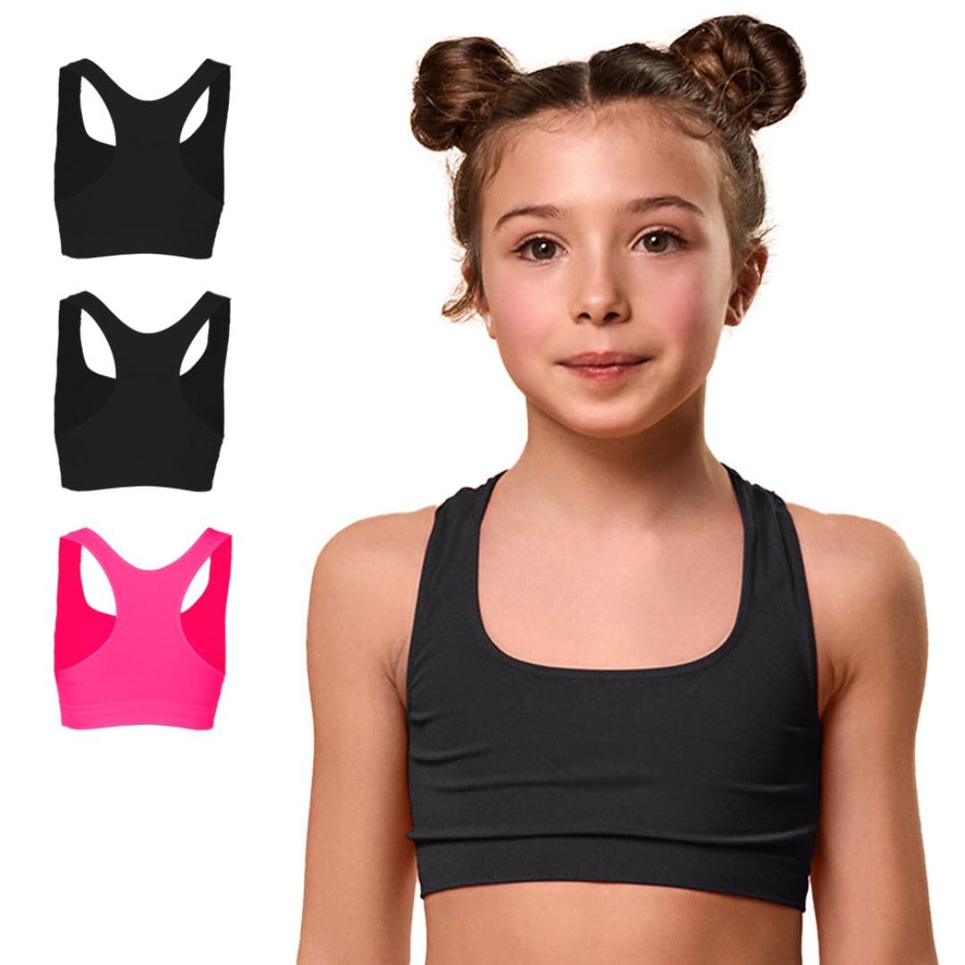 FOCENZA Top für Mädchen aus Mikrofaser, elastisch und bequem, ideal für Gymnastik und Sport, Multipa