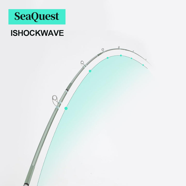 Seaquest Surf Fishing Rod Carbon Surf Cast Rod ISHOCKWAVE 4505-CJB 450CM SeaQuest, ISHOCKWAVE 4505-C