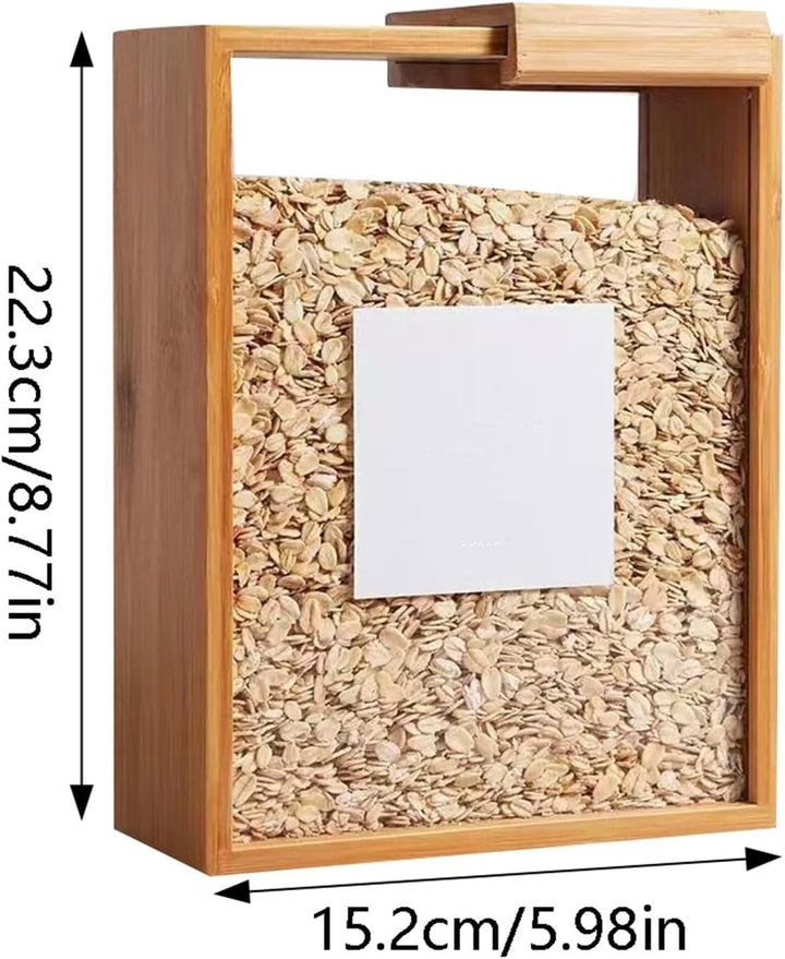 Home Küche Müsli Spender Lagerung Holz Restaurant Transparent Haferflocken Kaffee Massivholz Lagerun
