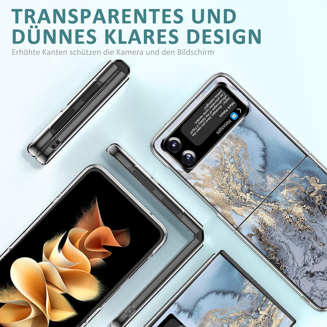 2 Stücke Kompatibel Mit Samsung Galaxy Z Flip 4 5G Hülle Silikon Dünn Klar Case Slim Transparent Fle