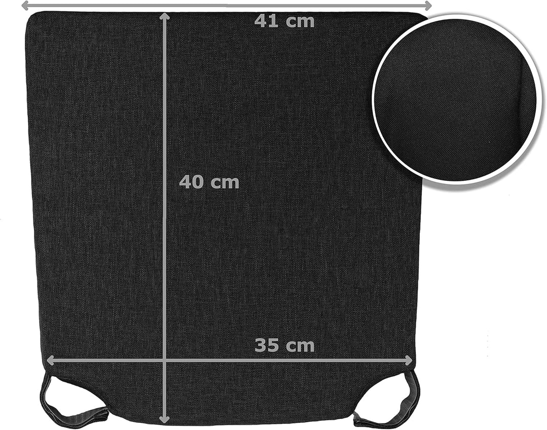 sunnypillow 4er Set Stuhlkissen mit Klettverschluss Polsterauflage Auflage für Stühle - Indoor/Outdo
