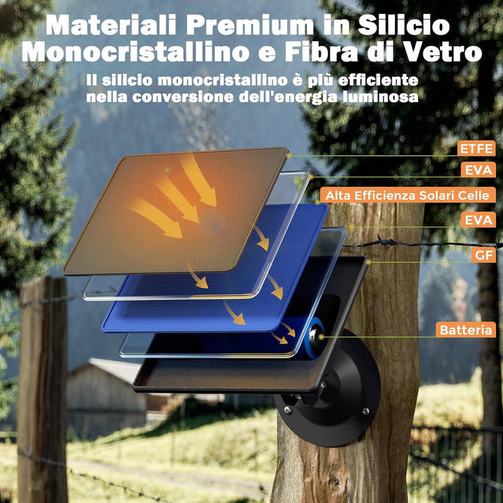 VOOPEAK Wildkamera mit Solarpanel, 4K 48MP Wildkamera mit Nachtsicht Bewegungsaktiviert, Wildtierkam