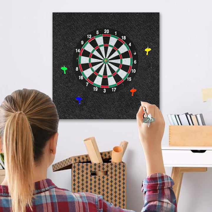 Wuvfojca Dartscheibe Wandschutz Filz Dartboard Surround Wandschutz 60x60cm Dart Schutz Wand Grosser