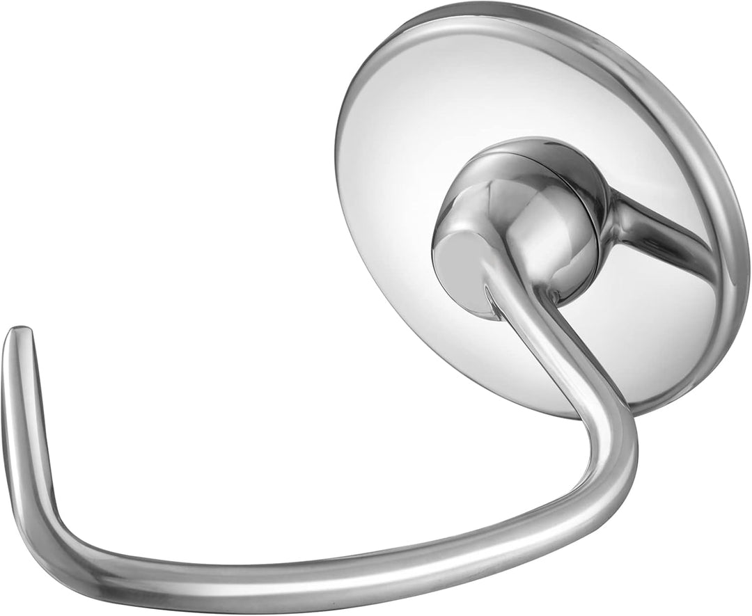 Gdrtwwh Edelstahl-Teighakenaufsatz für KitchenAid 4,3-Liter und 4,8-Liter Standmixer, Ersatzteil-Bro