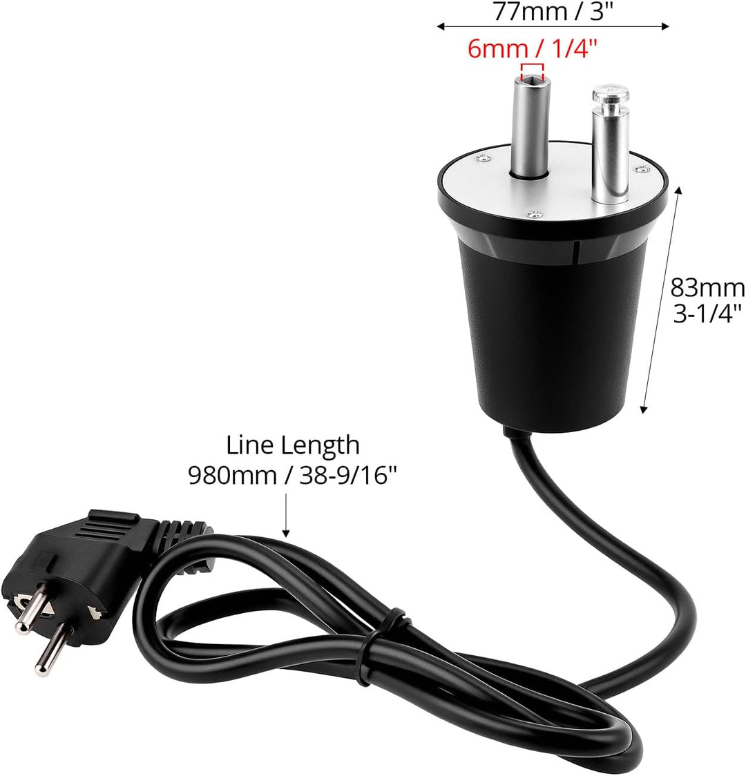 QWORK® Grillmotor, 220-240V Barbecue Rotator Motor, für Huhn, Lamm und Pute