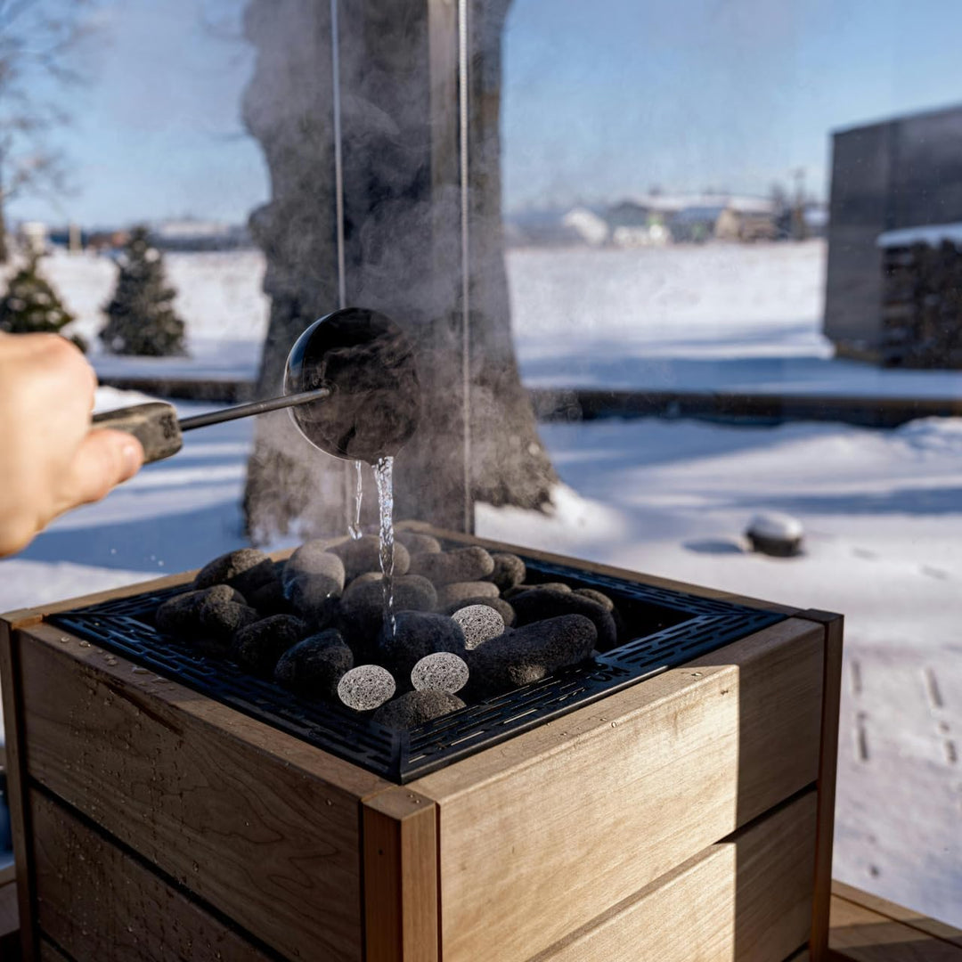 1 Beutel Sauna-Heizsteine – Natursteine 1 kg für Dampf- und Trockensauna, Feuerstelle, Innen- un