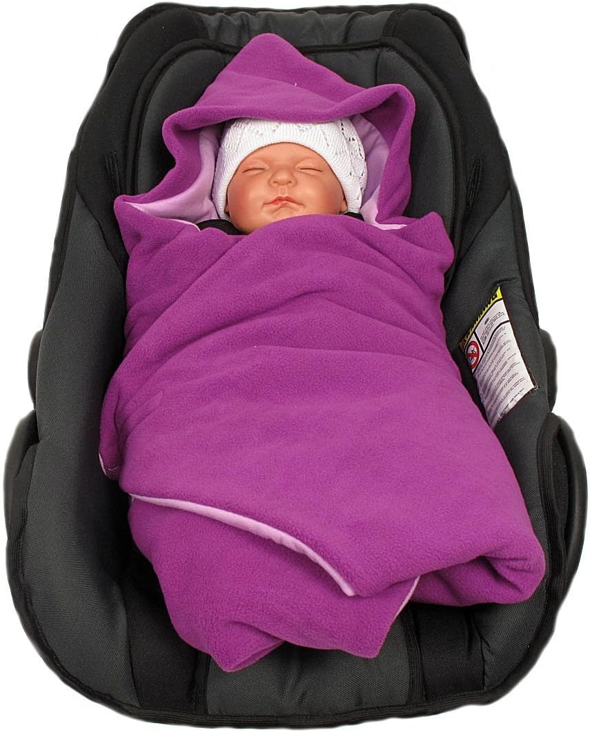 HOBEA-Germany Fusssack Einschlagdecke für die Babyschale Babyschalenfusssack Winter, Farben Winterde