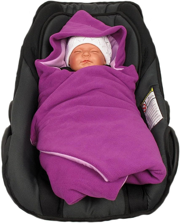 HOBEA-Germany Fusssack Einschlagdecke für die Babyschale Babyschalenfusssack Winter, Farben Winterde