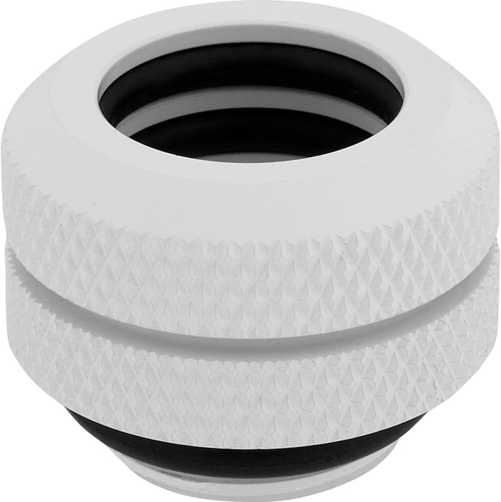 Corsair Hydro X Series XF Hardline-Anschluss, AD 12 mm, Viererpack, Weiss, One size 12mm Weiss, 12mm