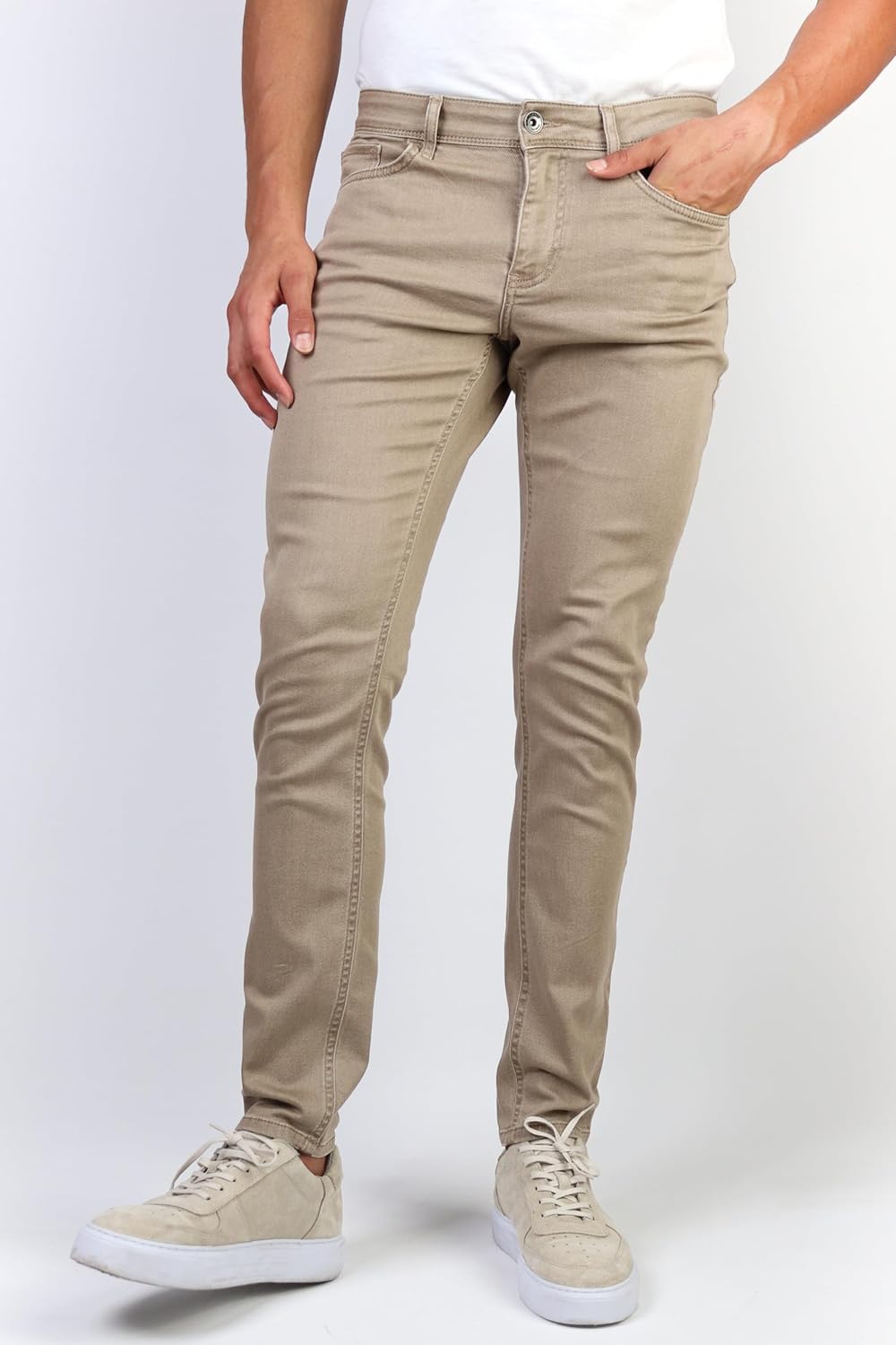 HALAT'S Herren Jeans Slim Fit - Baumwolle Jeanshose Stretch für Herren mit Schlanke Elastizität 36W