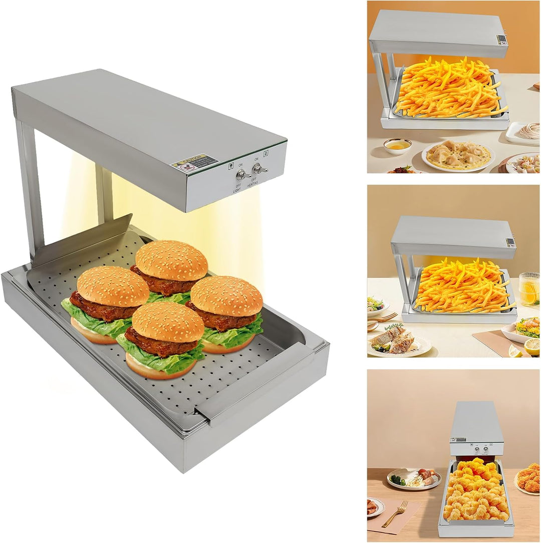 Pommes Frites Wärmestation Pommes Frites Wärmelampe für die Lagerung gebratener Lebensmittel wie Pom