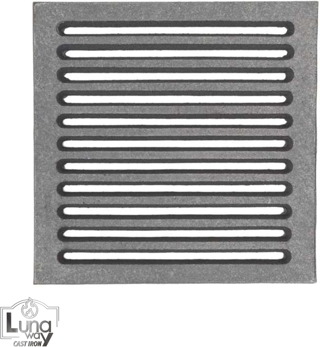 Lunaway - Gusseisenrost zum Auffangen von Asche | Dicke 1 cm (23,5 x 23,5 cm), 23,5 x 23,5 cm