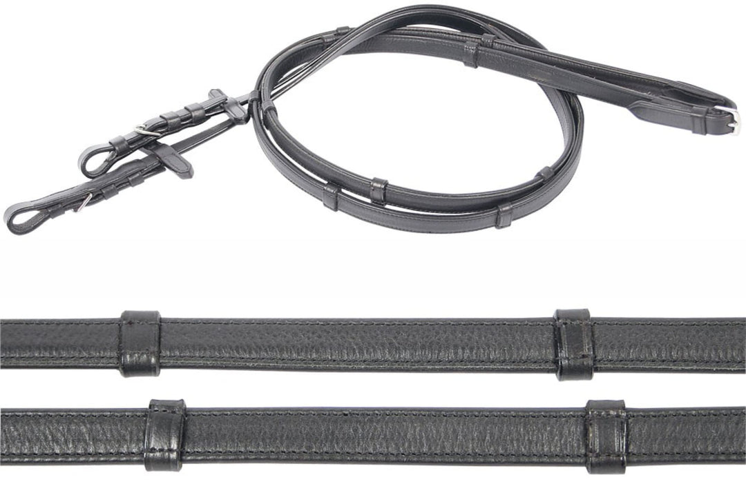 Harry's Horse Teugels, Soft Leder met Stops, zwart, M
